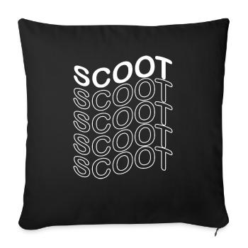 E-Scooter E-Roller Scooter - Sofakissenbezug 45 x 45 cm - Schwarz - Vorne