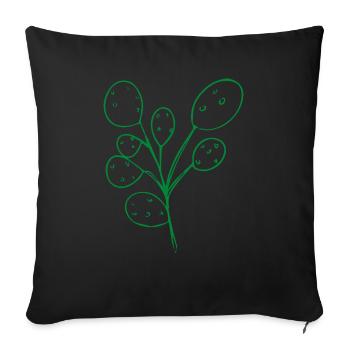 Florist Flower Plant Nature Gardener - Sofa pillowcase 17,3'' x 17,3'' (45 x 45 cm) - black - Front