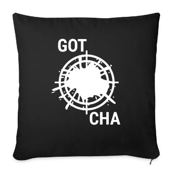 Paintball Airsoft - Housse de coussin décorative 45 x 45 cm - noir - Devant