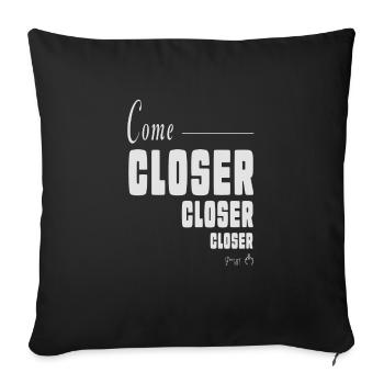 Closer - Housse de coussin décorative 45 x 45 cm - noir - Devant