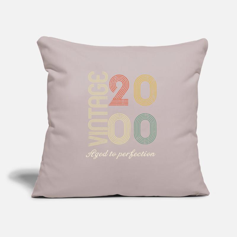 Cadeau d’anniversaire 24 ans - 2000 Housse de coussin décorative 45 x 45 cm