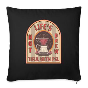 Coffee Latte Lover Caffeine Brewing Tea Espresso - Sofakissenbezug 45 x 45 cm - Schwarz - Vorne