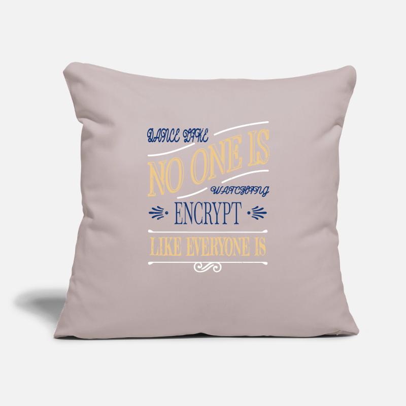 coding bday computer hacking code anonymous mask Sofakissenbezug 45 x 45 cm