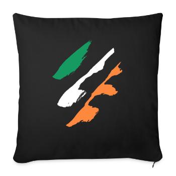 Ireland Style Flag - Sofa pillowcase 17,3'' x 17,3'' (45 x 45 cm) - black - Front