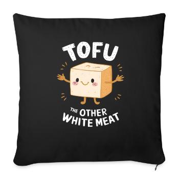Tofu Lustiges - Sofakissenbezug 45 x 45 cm - Schwarz - Vorne