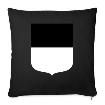 Ulm - Sofa pillowcase 17,3'' x 17,3'' (45 x 45 cm) - black - Front