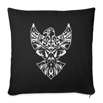 Tribal Tattoo Eagle Tattoo Aztec - Sofa pillowcase 17,3'' x 17,3'' (45 x 45 cm) - black - Front