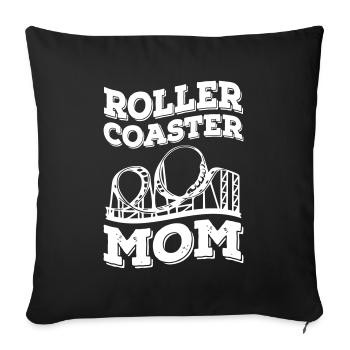 Scooter Coaster Mom - Sofa pillowcase 17,3'' x 17,3'' (45 x 45 cm) - black - Front