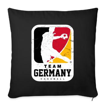 HANDBALL DESIGN TEAM GERMANY - Sofakissenbezug 45 x 45 cm - Schwarz - Vorne