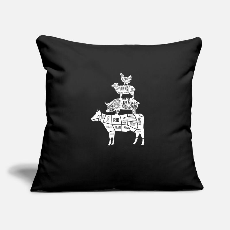 Beef Pork Lamb Chicken Meat Gift Idea Sofa pillowcase 17,3'' x 17,3'' (45 x 45 cm)