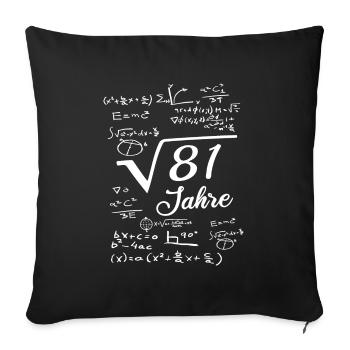 9. Geburtstag 9 Jahre 9th Birthday nine years - Sofakissenbezug 45 x 45 cm - Schwarz - Vorne