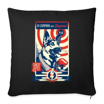 En compagnie de - Housse de coussin décorative 45 x 45 cm - noir - Devant