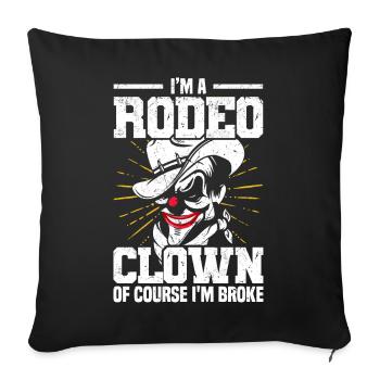 Rodeo - Sofakissenbezug 45 x 45 cm - Schwarz - Vorne