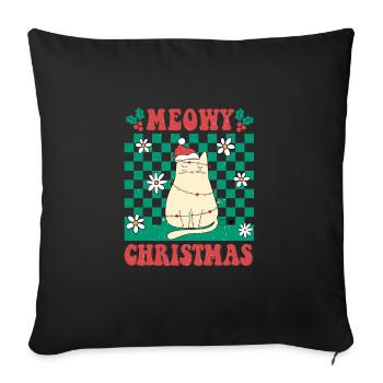Weihnachten Santa Claus Merry Christmas - Sofa pillowcase 17,3'' x 17,3'' (45 x 45 cm) - black - Front
