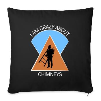 Chimney sweep chimney sweep - Sofa pillowcase 17,3'' x 17,3'' (45 x 45 cm) - black - Front
