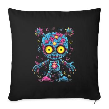 Fashion with Voodoo Poppet for your style - Sofa pillowcase 17,3'' x 17,3'' (45 x 45 cm) - black - Front