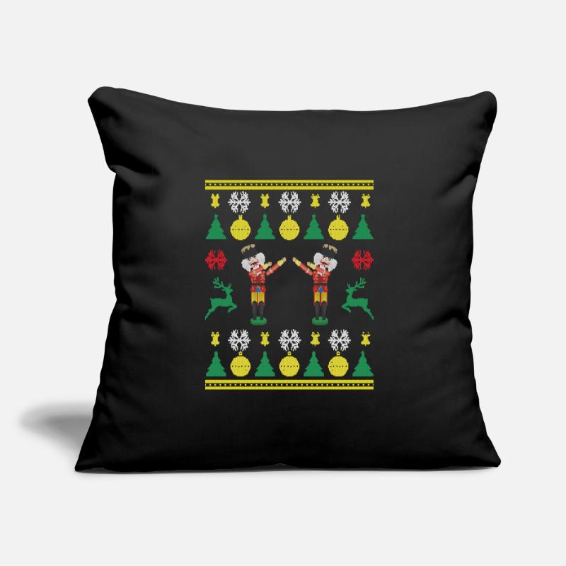 Dancing Nutcracker Dabbing Nutcracker Tricoté Housse de coussin décorative 45 x 45 cm