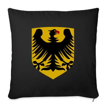 Daheim im schönen Deutschland - Sofakissenbezug 45 x 45 cm - Schwarz - Vorne
