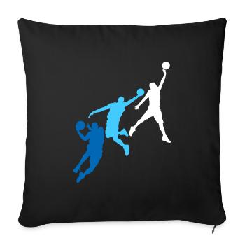 Basketball basketball basketball player - Sofa pillowcase 17,3'' x 17,3'' (45 x 45 cm) - black - Front