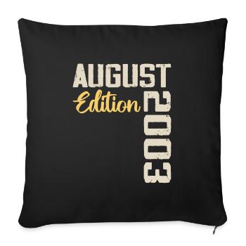 Anniversary August 2003 - Limited Edition August 2003 - Sofa pillowcase 17,3'' x 17,3'' (45 x 45 cm) - black - Front