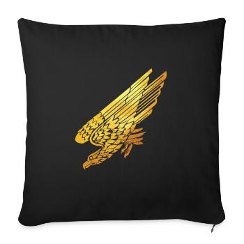 Paratrooper Veteran Bundeswehr TShirt - Sofa pillowcase 17,3'' x 17,3'' (45 x 45 cm) - black - Front