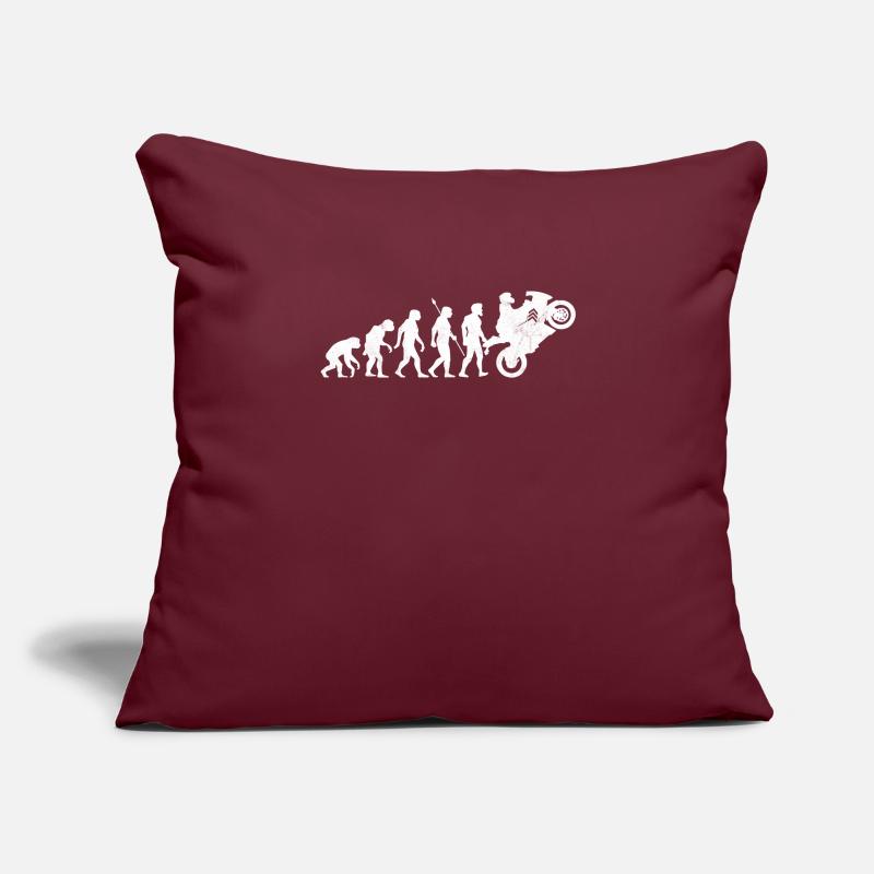 Biker Motorradfahrer Motorrad Evolution Sofakissenbezug 45 x 45 cm