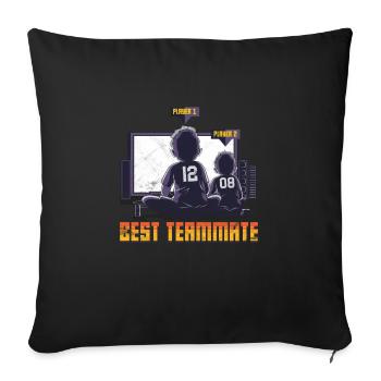 Tshirt Big Brother Zocker - Housse de coussin décorative 45 x 45 cm - noir - Devant