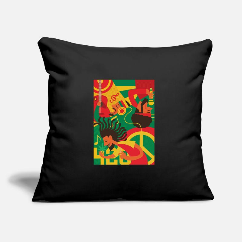 Reggae Rastafari Rasta Sofakissenbezug 45 x 45 cm