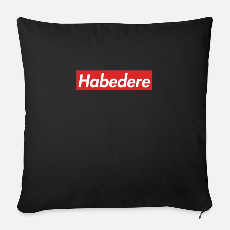 Habedere Boxlogo Habe Die Ehre - Sofakissenbezug 45 x 45 cm - Schwarz