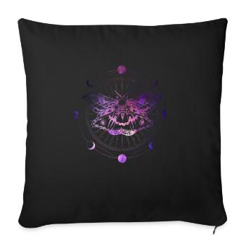 Tarot Kartenlesen Motte - Sofakissenbezug 45 x 45 cm - Schwarz - Vorne