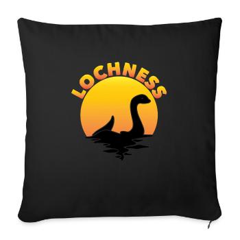Lochness Nessie Scotland - Sofa pillowcase 17,3'' x 17,3'' (45 x 45 cm) - black - Front