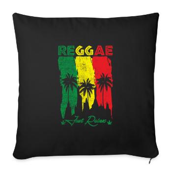 Reggae Dread Rasta Jamaica - Sofa pillowcase 17,3'' x 17,3'' (45 x 45 cm) - black - Front