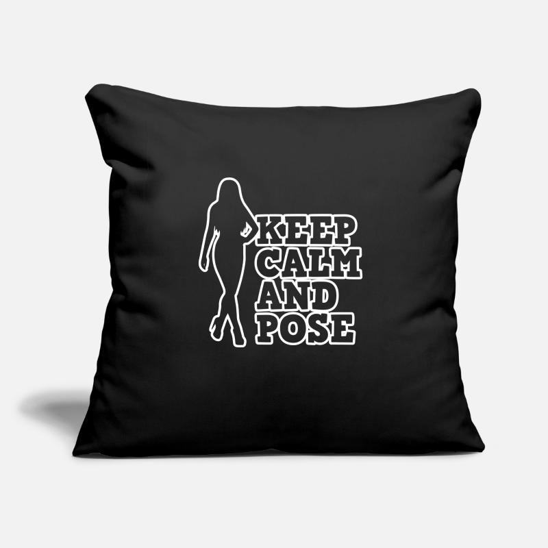 Model top model profession catwalk Sofa pillowcase 17,3'' x 17,3'' (45 x 45 cm)