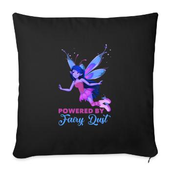 Conte de fées elfe - Housse de coussin décorative 45 x 45 cm - noir - Devant