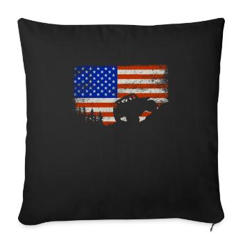 Off Roading QUAD ATV Apparel Off Road QUAD ATV - Sofa pillowcase 17,3'' x 17,3'' (45 x 45 cm) - black - Front
