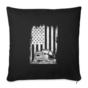 Off Roading QUAD ATV Apparel Off Road QUAD ATV - Sofa pillowcase 17,3'' x 17,3'' (45 x 45 cm) - black - Front