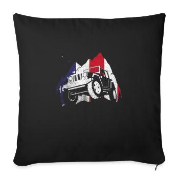 Off Roading QUAD ATV Apparel Off Road QUAD ATV - Sofa pillowcase 17,3'' x 17,3'' (45 x 45 cm) - black - Front
