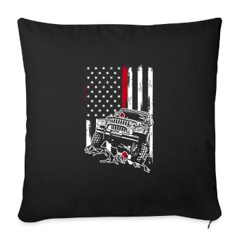 Off Roading QUAD ATV Apparel Off Road QUAD ATV - Sofa pillowcase 17,3'' x 17,3'' (45 x 45 cm) - black - Front
