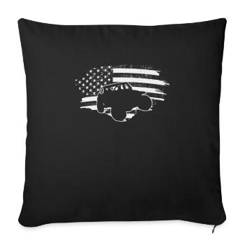 Off Roading QUAD ATV Apparel Off Road QUAD ATV - Sofa pillowcase 17,3'' x 17,3'' (45 x 45 cm) - black - Front
