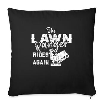 We Ride At Dawn Dad Lawn Mower Make Laugh Day Yard - Sofakissenbezug 45 x 45 cm - Schwarz - Vorne