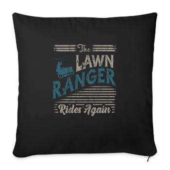 We Ride At Dawn Dad Lawn Mower Make Laugh Day Yard - Sofakissenbezug 45 x 45 cm - Schwarz - Vorne
