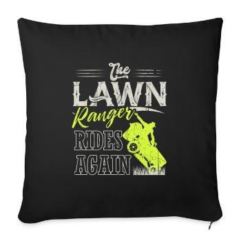 We Ride At Dawn Dad Lawn Mower Make Laugh Day Yard - Sofakissenbezug 45 x 45 cm - Schwarz - Vorne