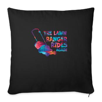 We Ride At Dawn Dad Lawn Mower Make Laugh Day Yard - Sofakissenbezug 45 x 45 cm - Schwarz - Vorne