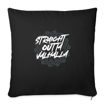 Direkt Aus Walhalla - Sofakissenbezug 45 x 45 cm - Schwarz - Vorne