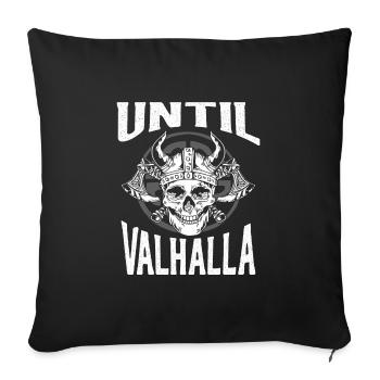 Bis Walhalla Schädel - Sofakissenbezug 45 x 45 cm - Schwarz - Vorne