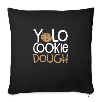 Yolo keksteig - Housse de coussin décorative 45 x 45 cm - noir - Devant
