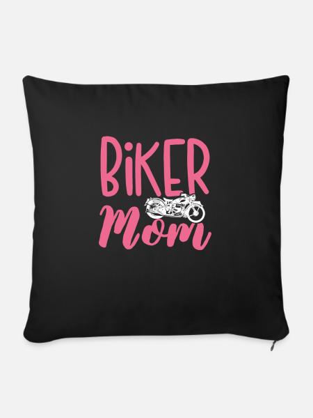 Biker mama - Sofakissenbezug 45 x 45 cm - Schwarz