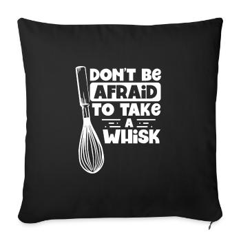N’ayez pas peur d’avoir un - Housse de coussin décorative 45 x 45 cm - noir - Devant