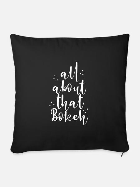 Alles über den Fokus - Sofakissenbezug 45 x 45 cm - Schwarz