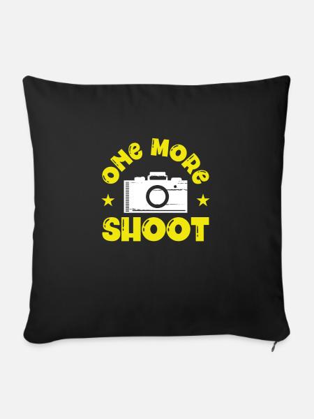 Noch Ein Kamera shooting - Sofakissenbezug 45 x 45 cm - Schwarz